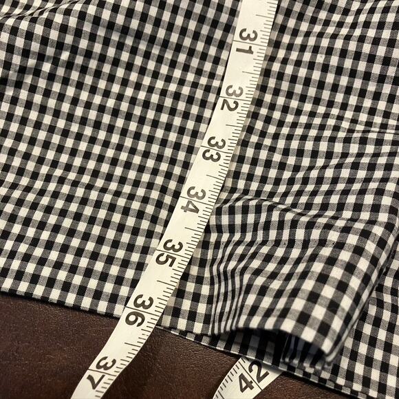 Calvin Klein Womens 8 Black Gingham One-shoulder Flounce Sheath Dress Spring - Picture 16 of 16